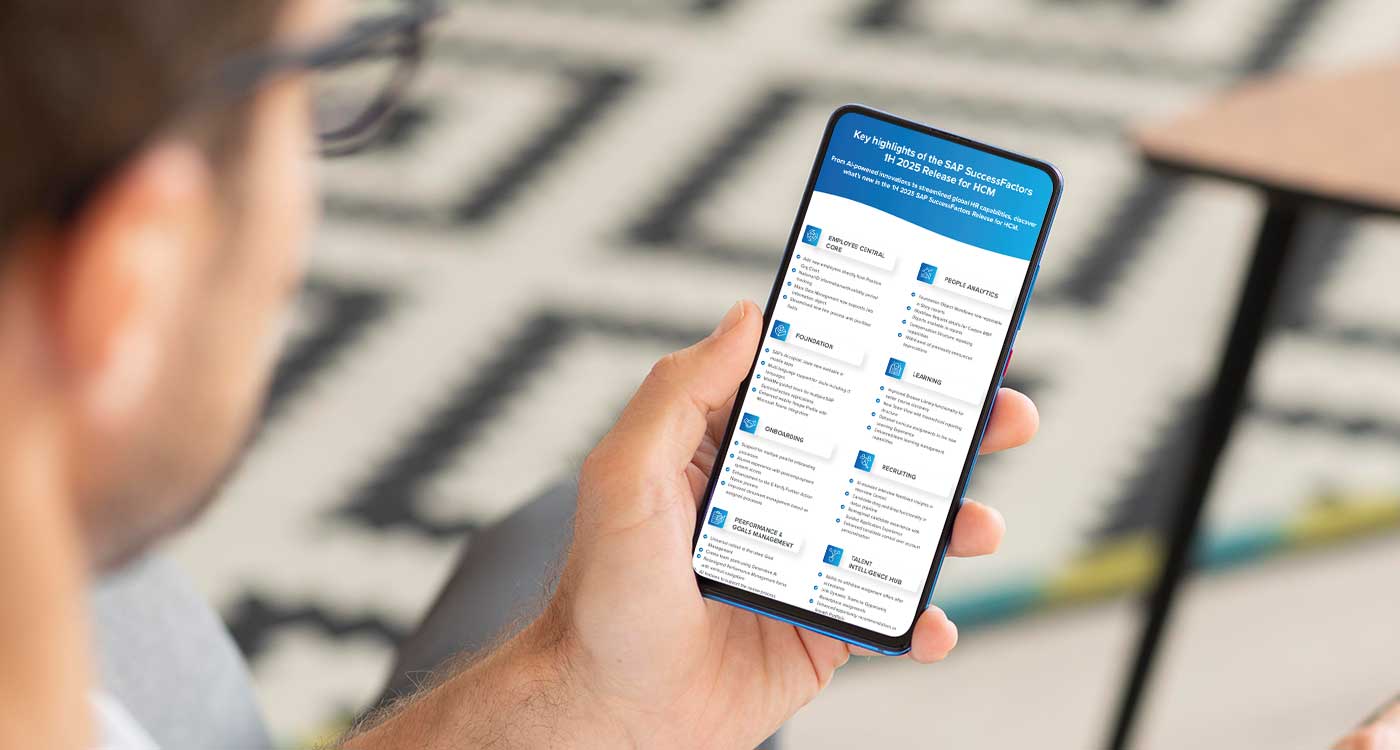 Infographic: SAP SuccessFactors 1H 2025 Release for HCM